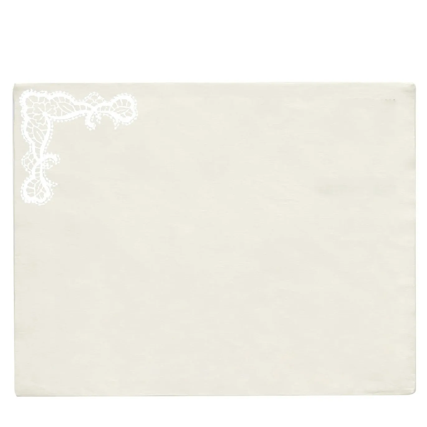 Rinascimento Set di 2 tovagliette di lino ricamate beige