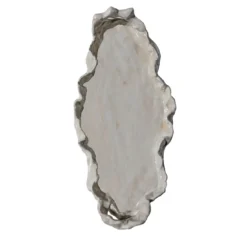 Rocco Vassoio ovale in ceramica bianca