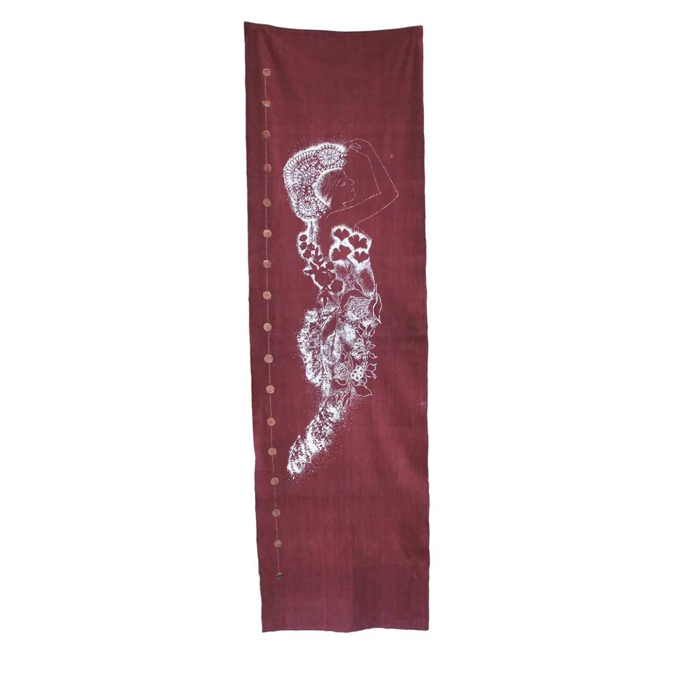 Runner da Tavola in Lino con Pois Rame – Collezione Ninfa dei Fiori