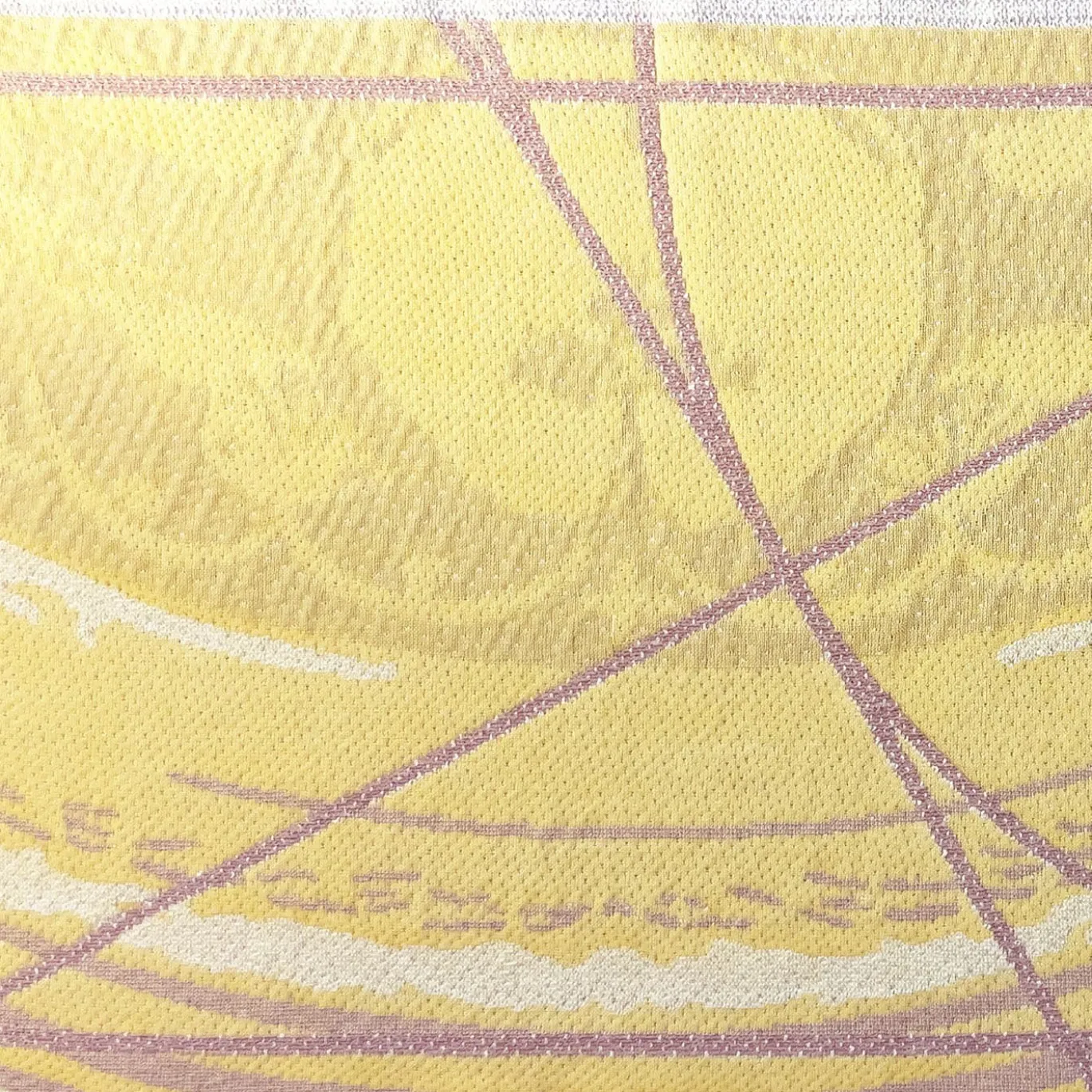 Runner double face Borromini in rosa e giallo Titty