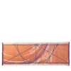 Runner double face Borromini in blu e rosso Rowan