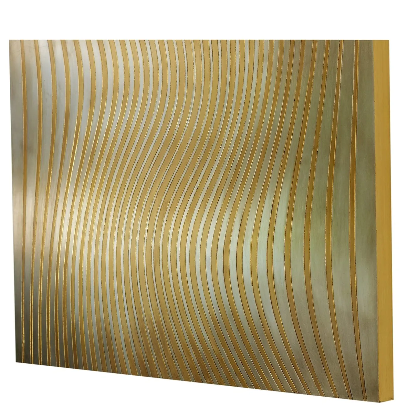 Salix Legno intagliato con foglia d'oro e d'argento di Giuseppe Caiafa