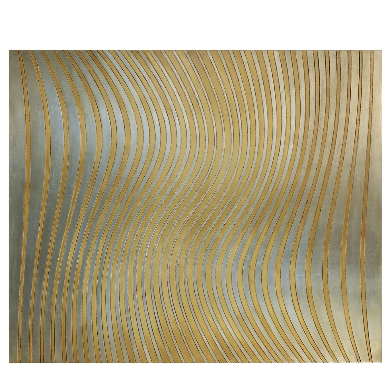 Salix Legno intagliato con foglia d'oro e d'argento di Giuseppe Caiafa