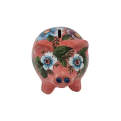 Salvadanaio Scatola Grande in Ceramica Rosa
