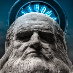San Leonardo Da Vinci - Scultura in Malta Bio e Lolla di Riso