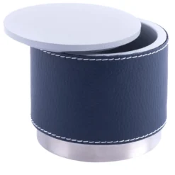 Scatola blu con coperchio