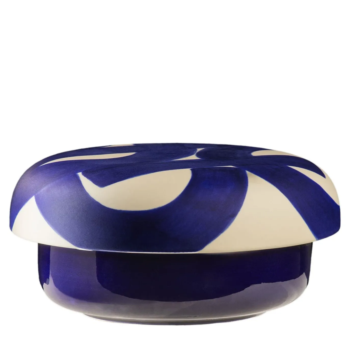 Scatola Decorativa in Ceramica Blu Oceano di Jean-Christophe Clair