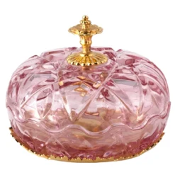 Scatola di cristallo rosa