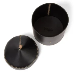 Scatola Gran Vezir grande in pelle nera