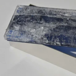 Scatola in ottone di quarzo blu