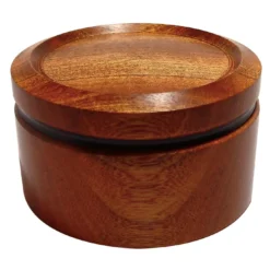 Scatola in sapele ed ebano con coperchio #1
