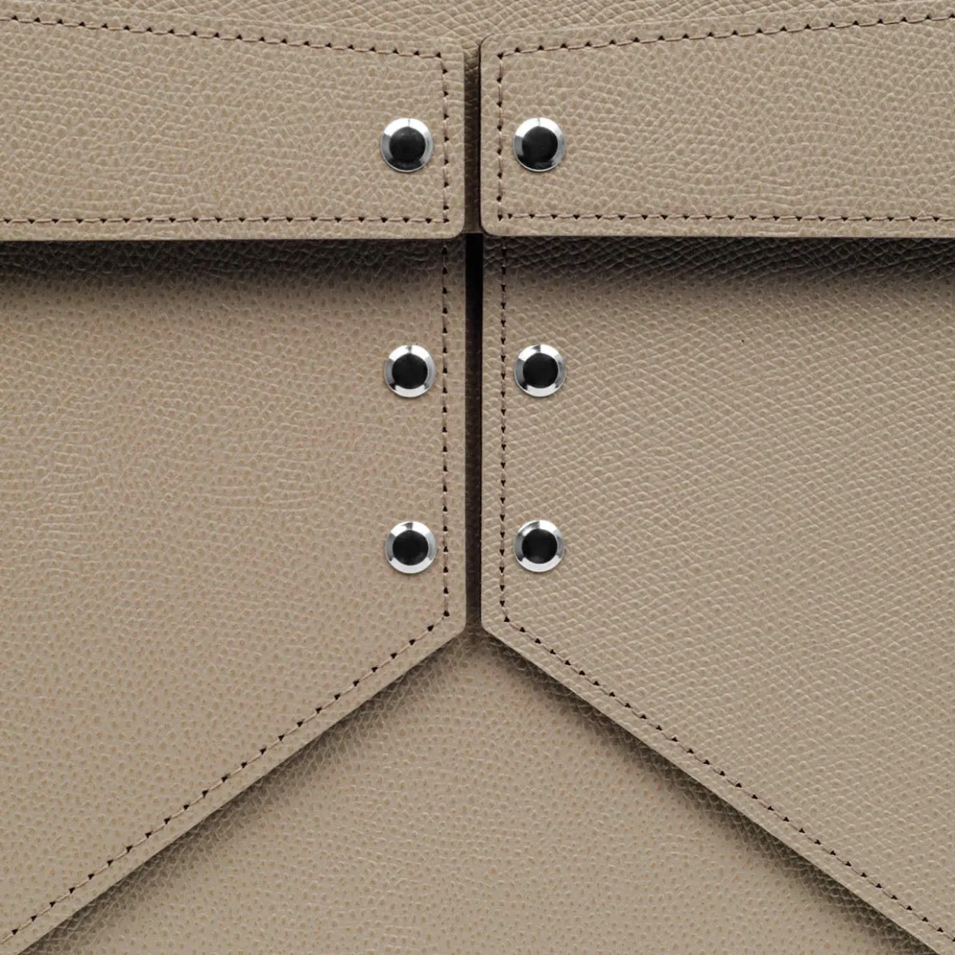 Scatola Origami in pelle taupe