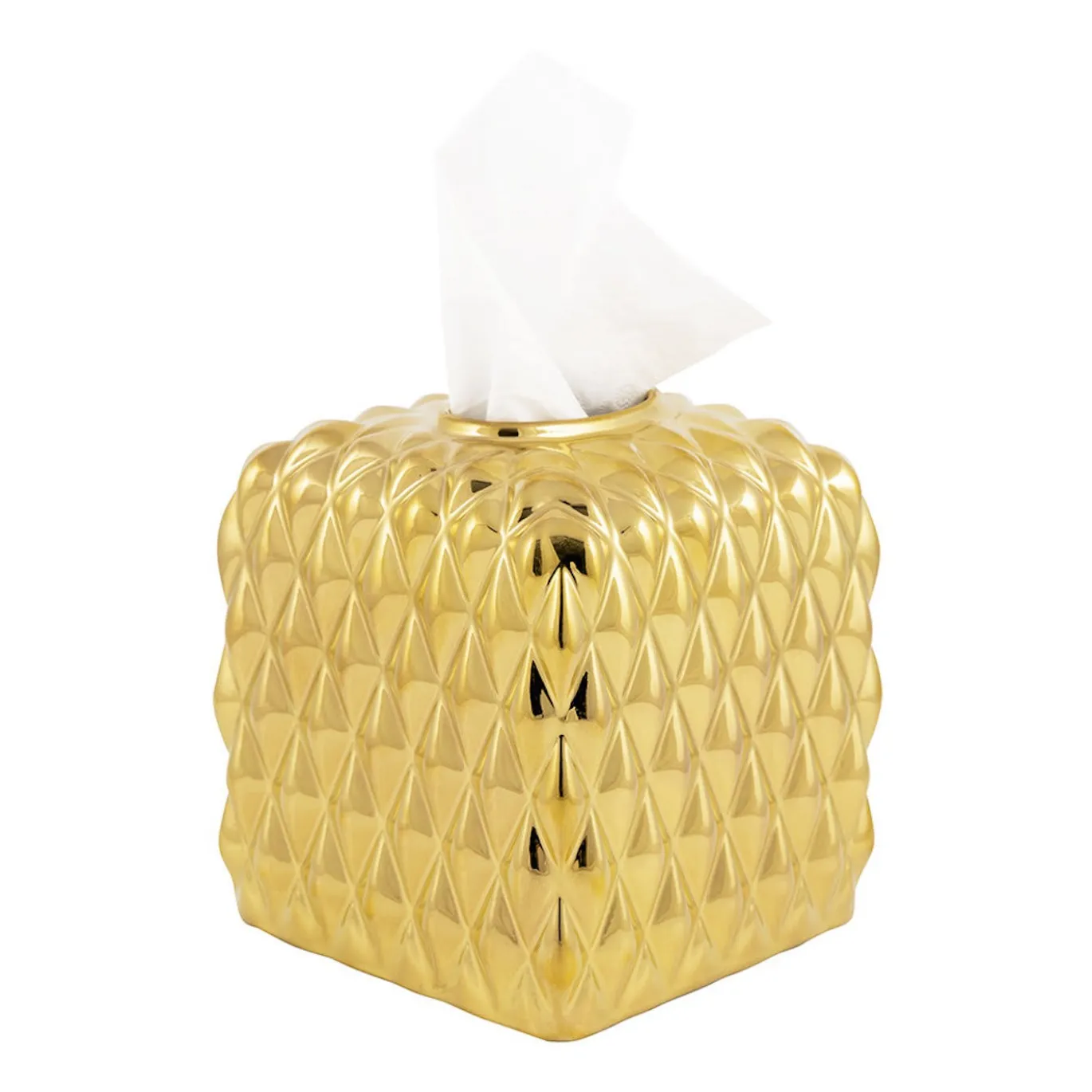 SCATOLA PER FAZZOLETTI DA CRAVATTA NERA - ORO #2