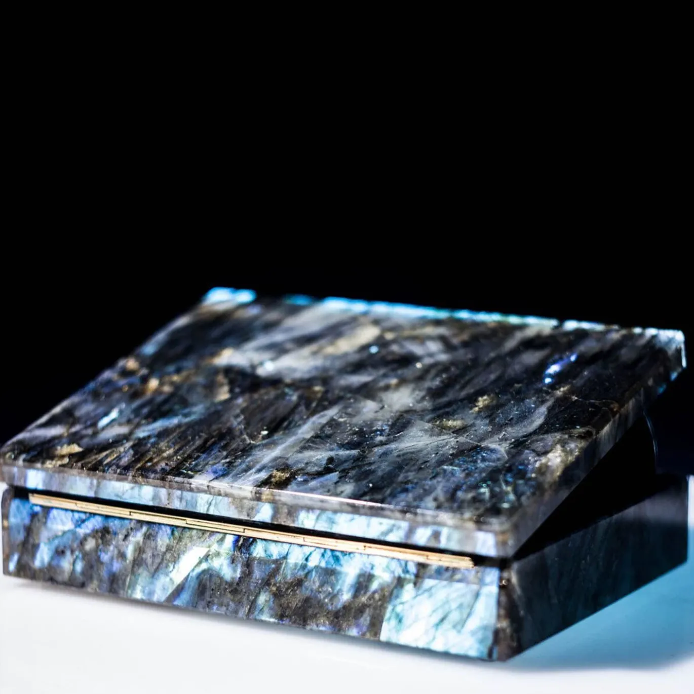 Scatola per gioielli in labradorite Amenti #2
