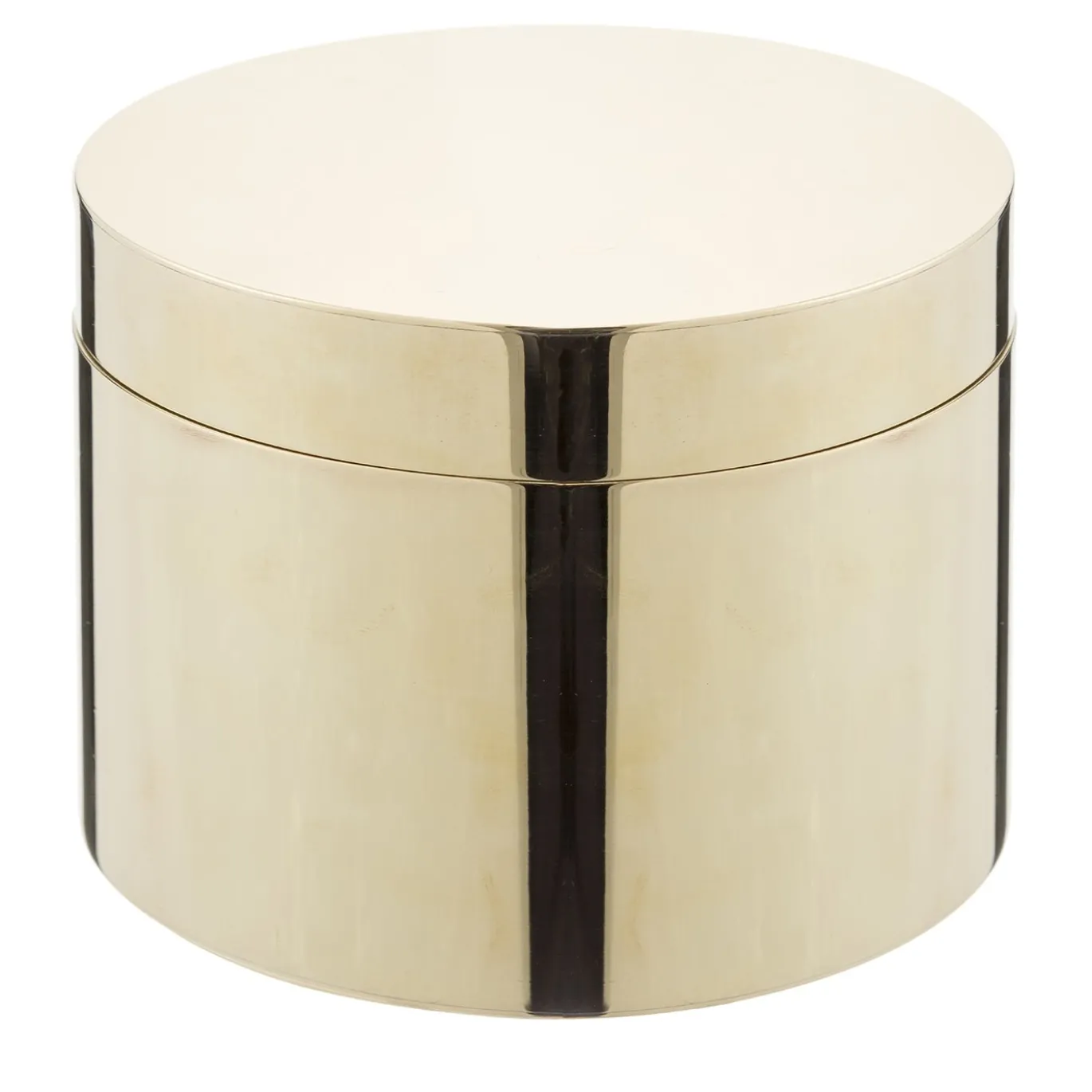 Scatola rotonda in ottone