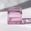 Scatola scultorea in cristallo soffiato a mano Palmi rosa
