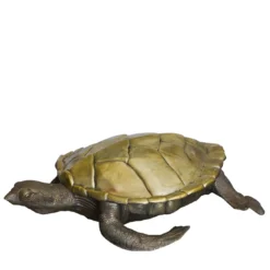 Scatola Tartaruga in Ottone
