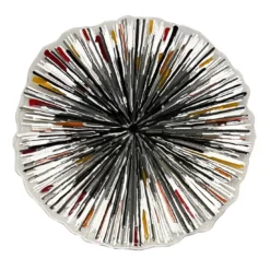Scultura a parete in vetro multicolore Radiale