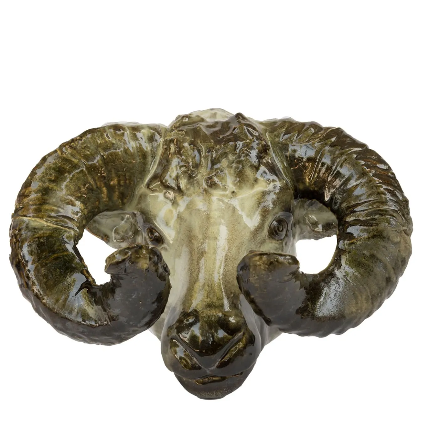 Scultura da parete con trofeo di ariete