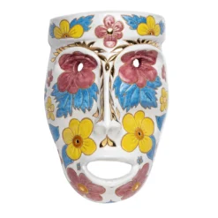 Scultura da parete Maschera Ornamentale in ceramica #2