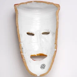 Scultura da parete Maschera Ornamentale in ceramica #1