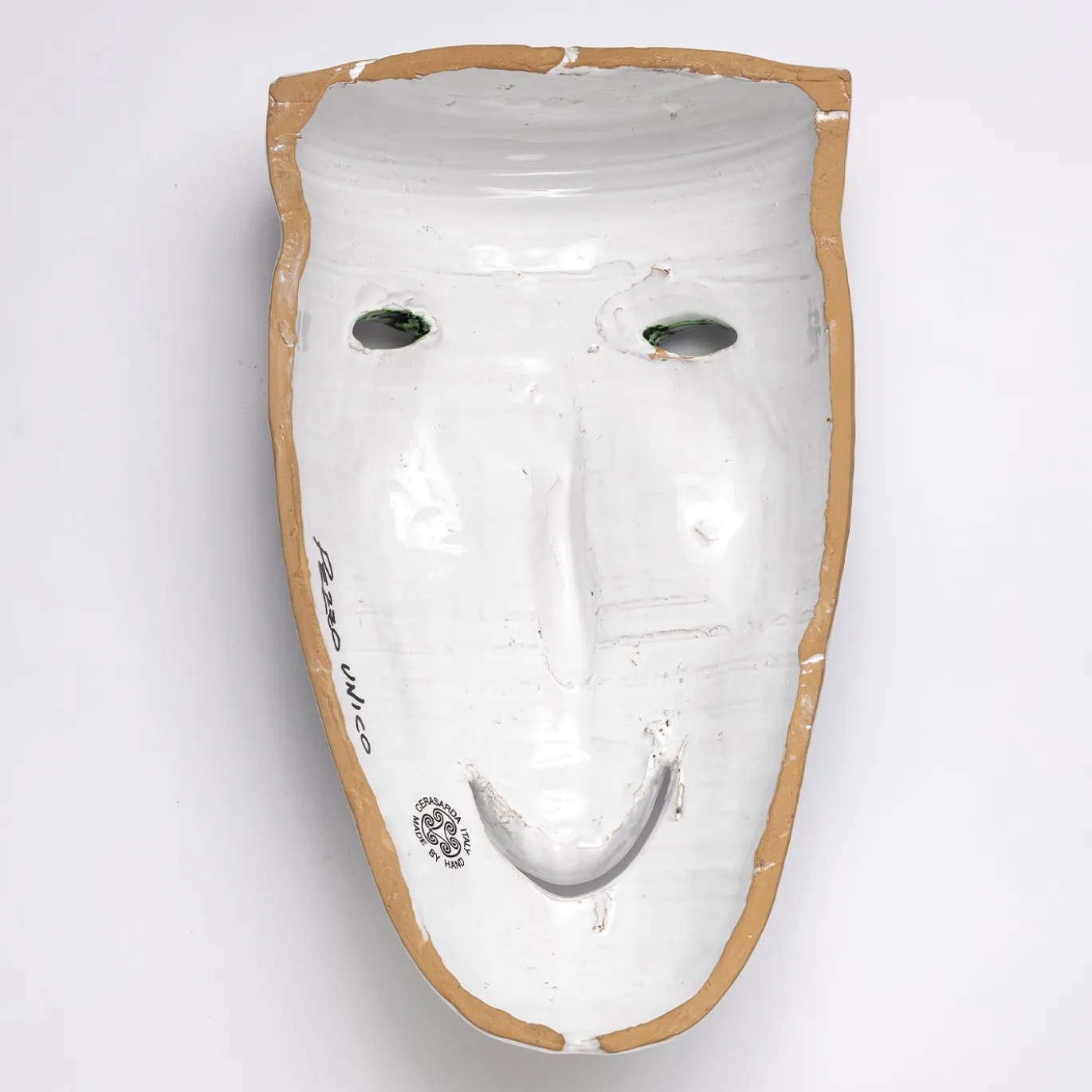 Scultura da parete Maschera Ornamentale in ceramica #3