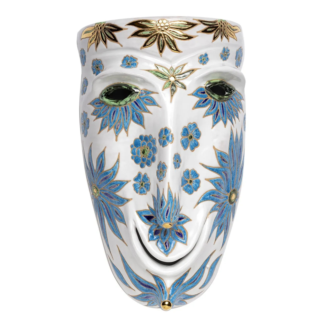 Scultura da parete Maschera Ornamentale in ceramica #3