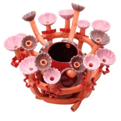 Scultura di flora rossa