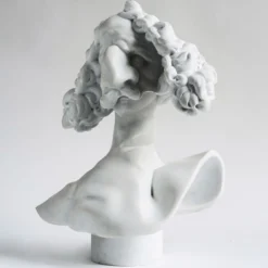 Scultura Genio della Scienza in Marmo Bianco di Carrara