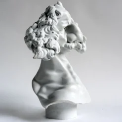 Scultura Genio della Scienza in Marmo Bianco di Carrara