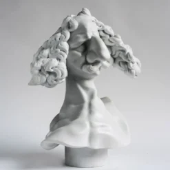 Scultura Genio della Scienza in Marmo Bianco di Carrara