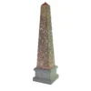 Scultura in mosaico verde Helios 2 Obelisco