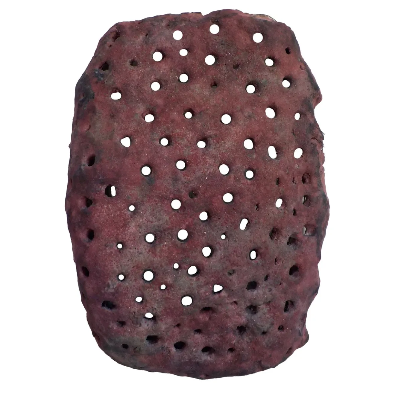 Scultura in resina rossa scura Forma