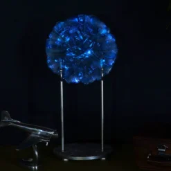Scultura in vetro blu Frammenti cosmici