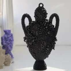 Scultura La Grande Indigestione LGI#08 in Grès Nero