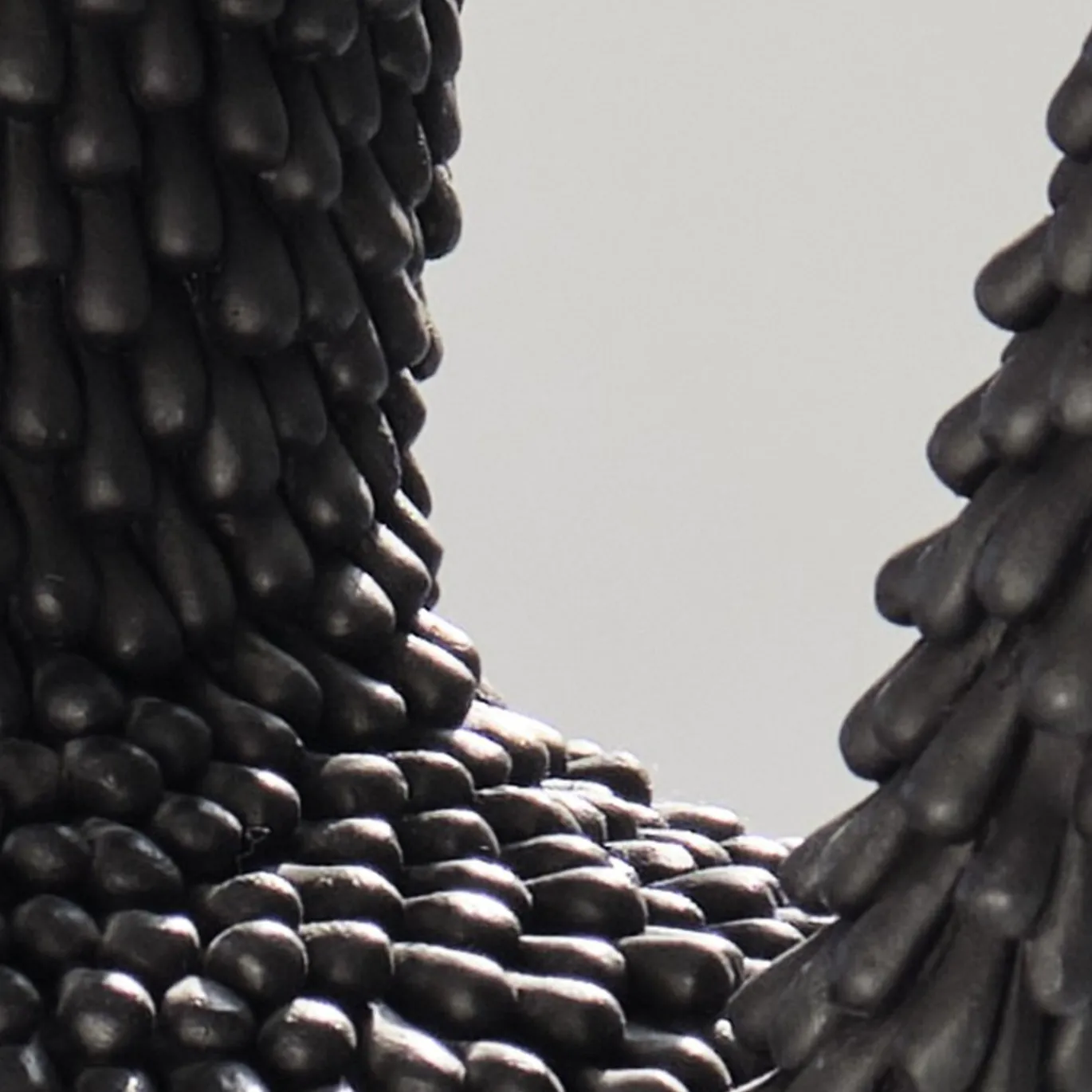 Scultura La Grande Indigestion Bang LGI#05 in grès nero
