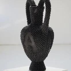 Scultura La Grande Indigestion Bang LGI#05 in grès nero