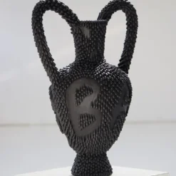 Scultura La Grande Indigestion Bang LGI#05 in grès nero