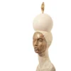 Scultura La Papessa A Tutto Tondo Beige e Bronzo