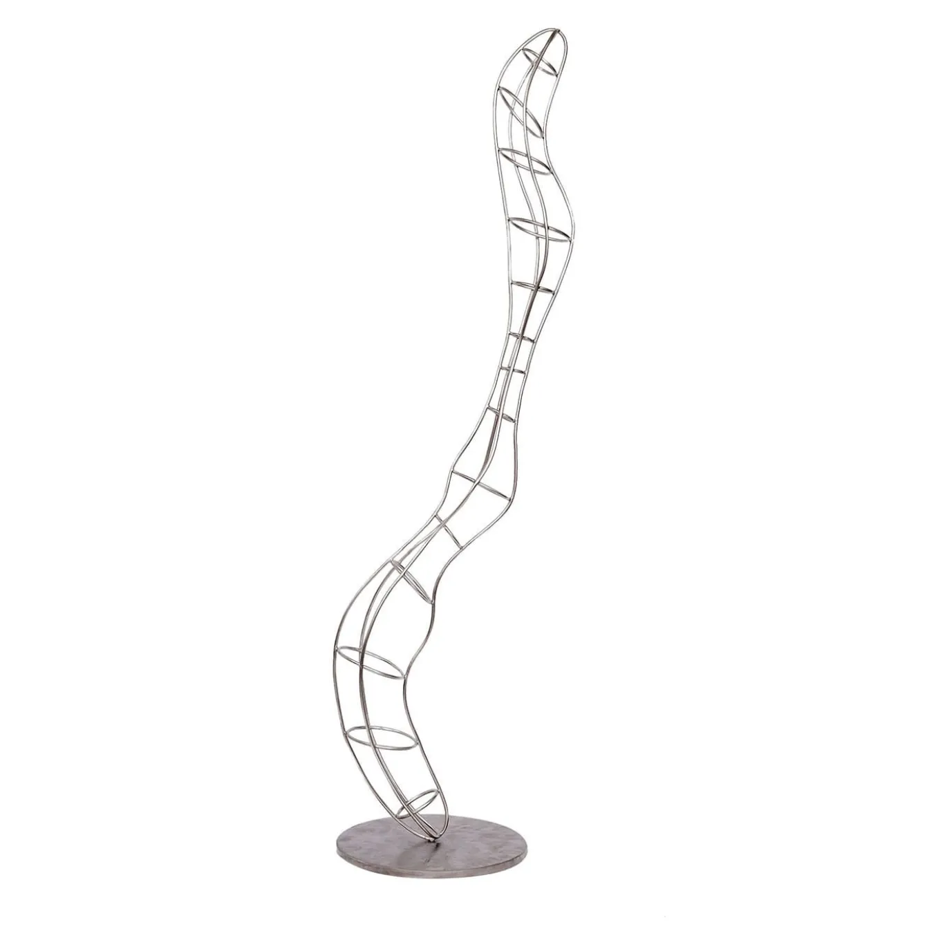 Scultura metallica di embrione