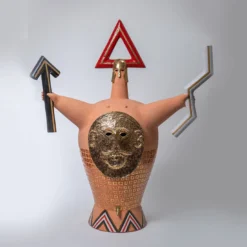 Scultura policroma di Agamennone