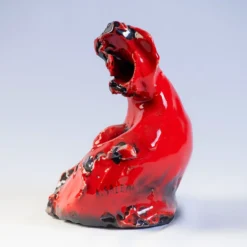 Scultura rossa Cuore Di Madre