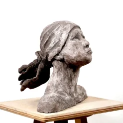 Scultura Tessa in Galestro Etrusco