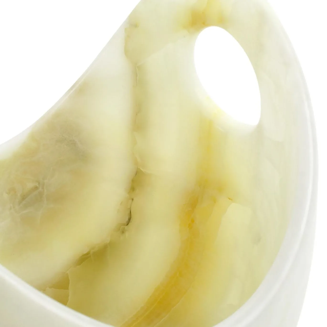 Secchiello da champagne in onice bianco