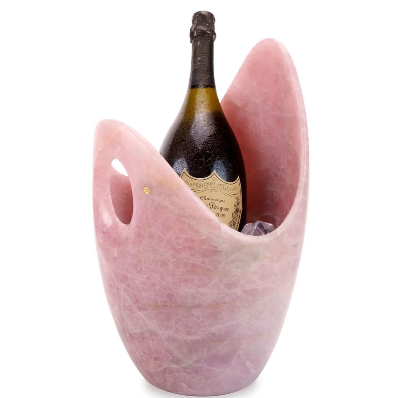 Secchiello da champagne in quarzo rosa