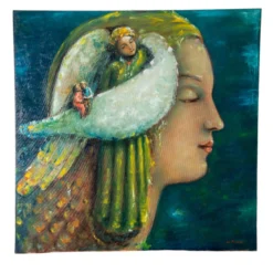 Sempre Ti Pensi Pittura ad olio policroma