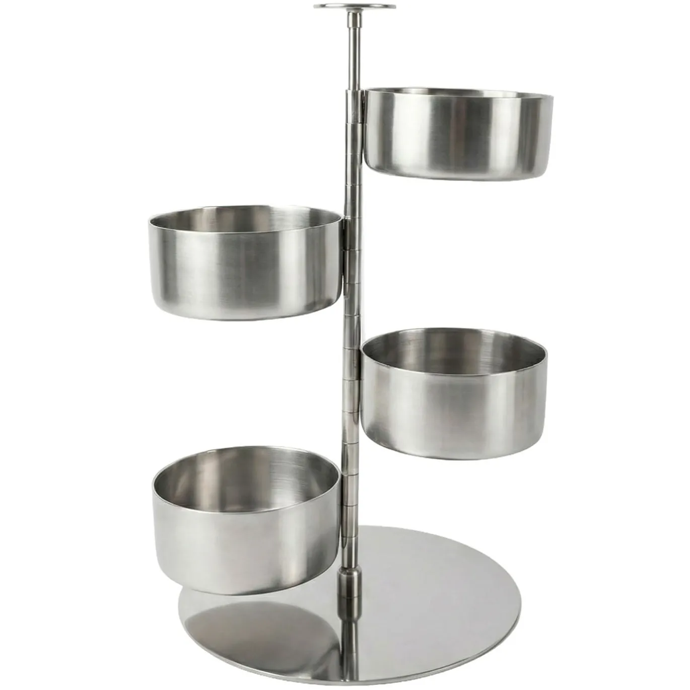 Servizio da portata per aperitivo in acciaio inox Giardino Verticale Giotto