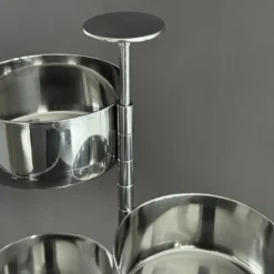Servizio da portata per aperitivo in acciaio inox Giardino Verticale Giotto