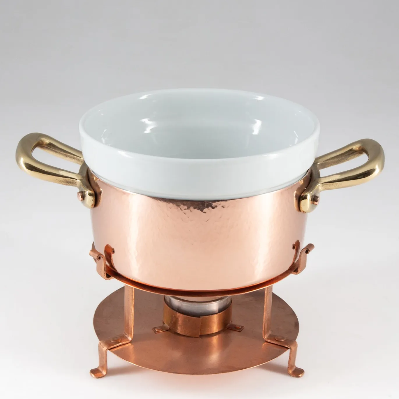 Set Bagnomaria per Fonduta in Rame