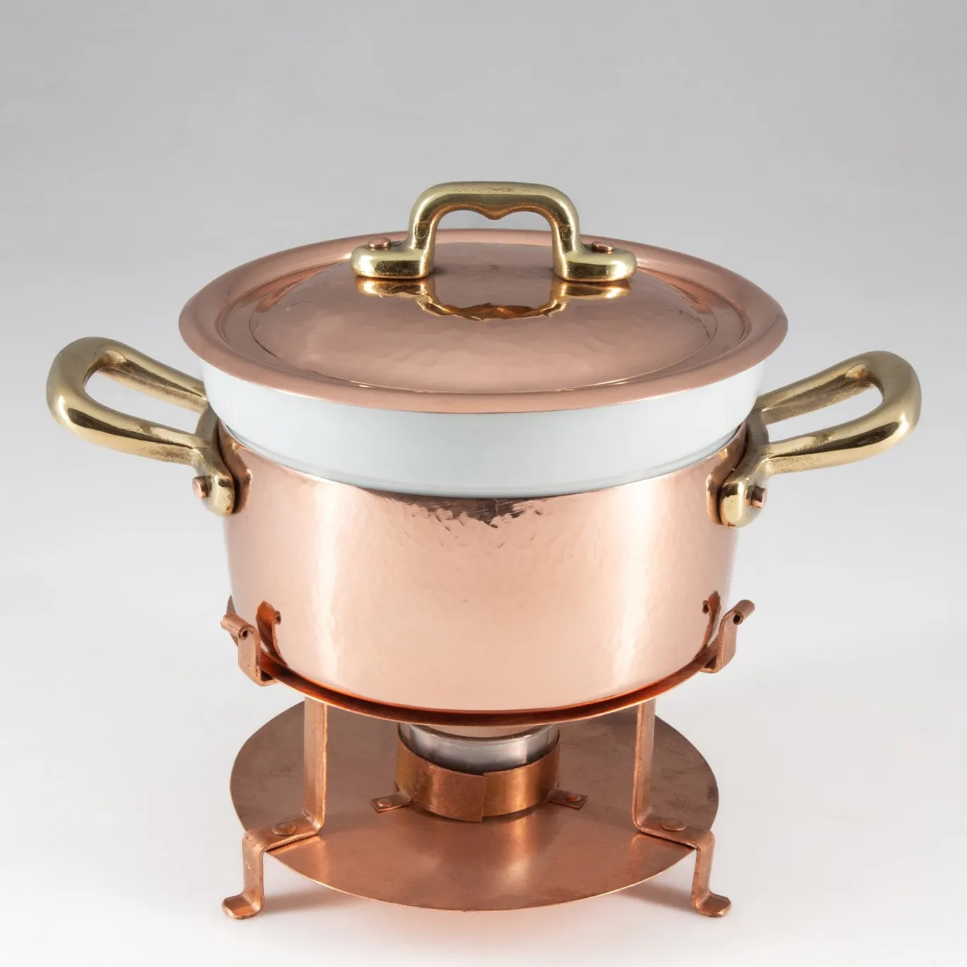Set Bagnomaria per Fonduta in Rame